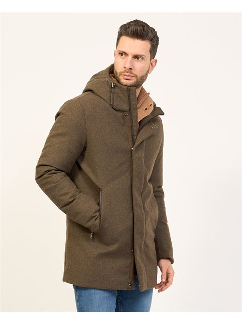 Manteau pour homme Yes Zee avec capuche et intérieur matelassé YES ZEE | O843-NC000970